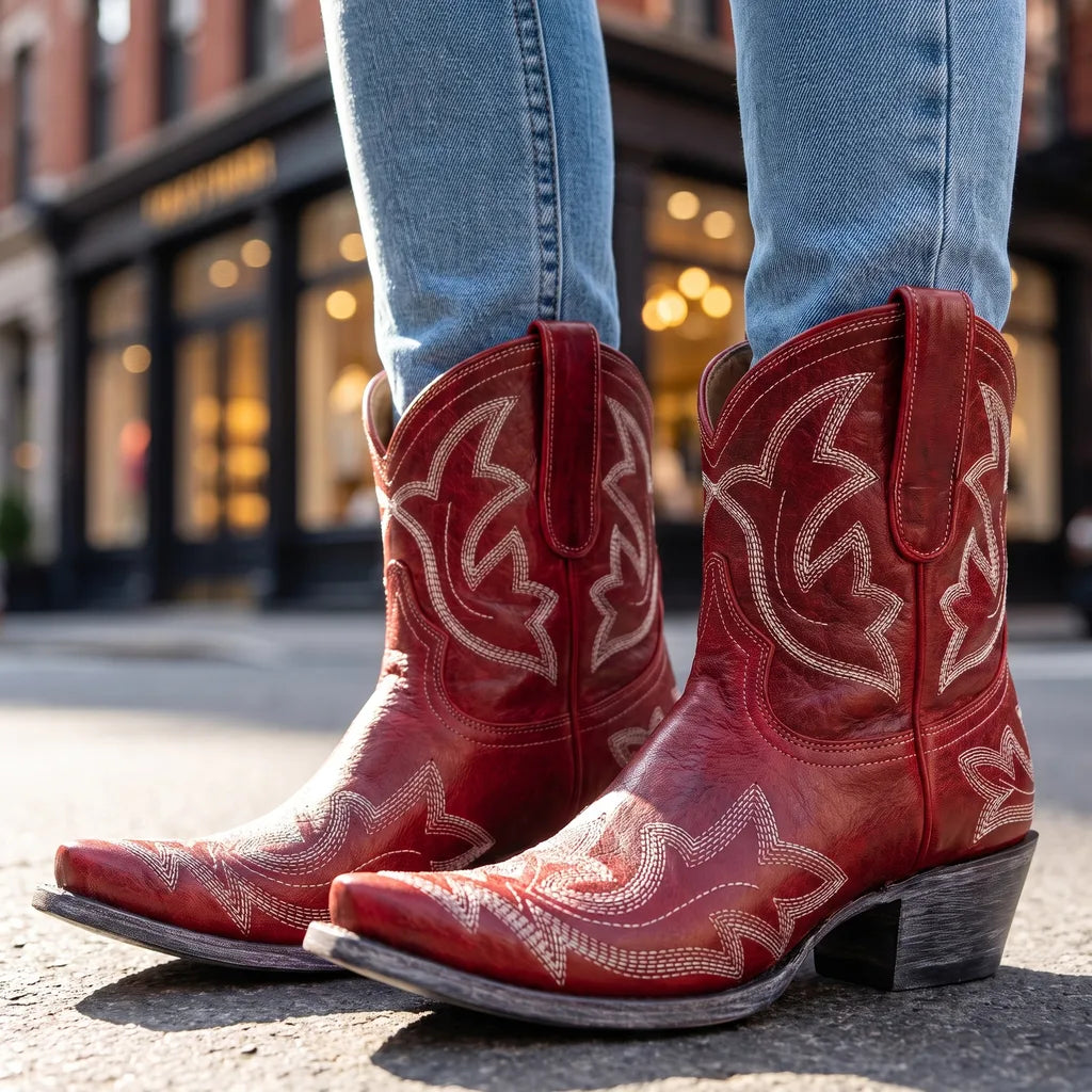 Josephine | Womens Fall Cowboy Boots - By Qivii