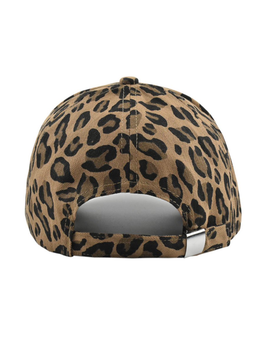 Casual Retro Leopard Print Baseball Cap - By Qivii