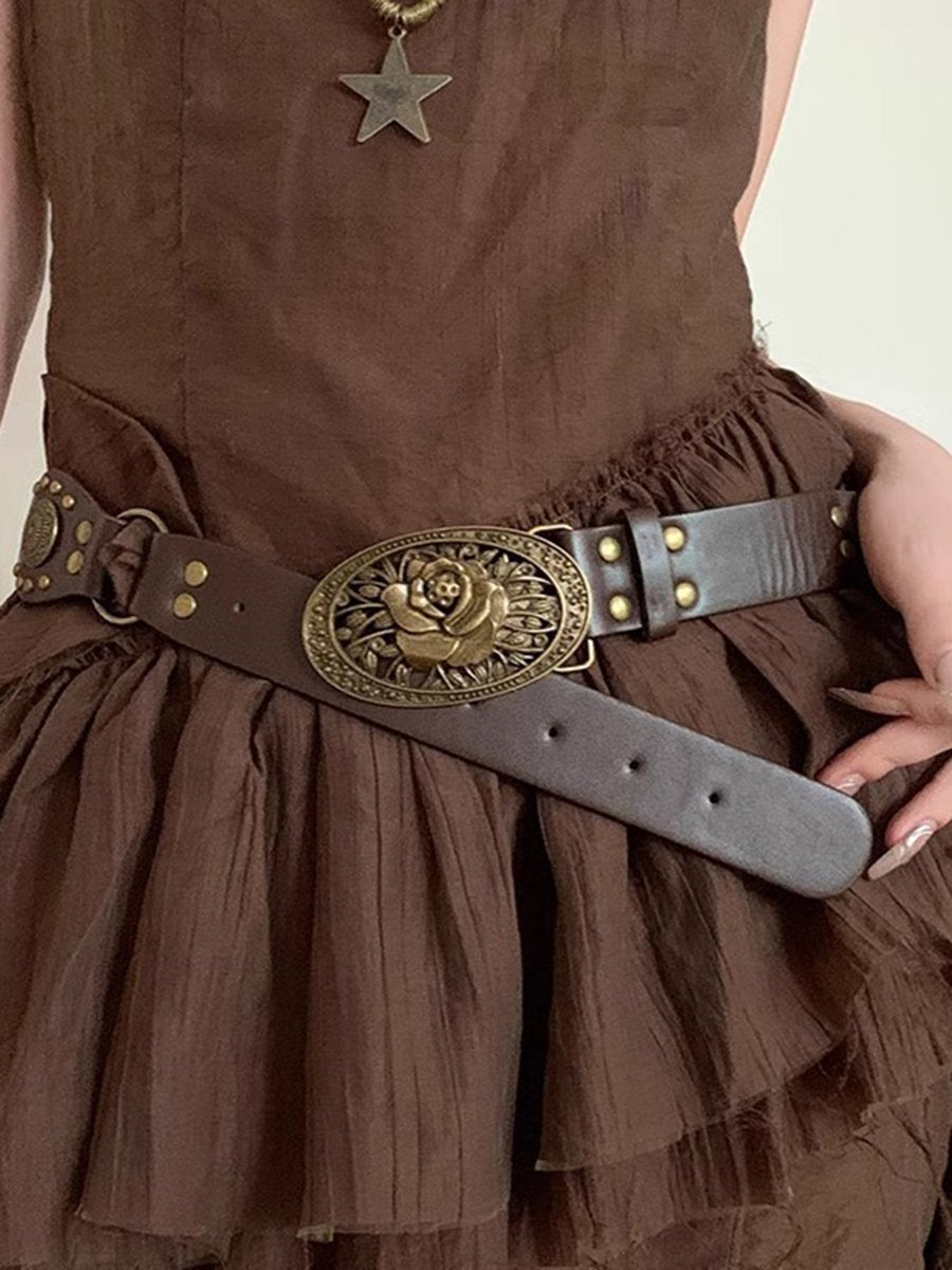 Bohemian American Brown Belt - By Qivii