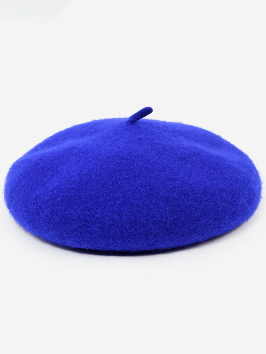 Fashionable Autumn And Winter Retro Wool Beret Hat - By Qivii