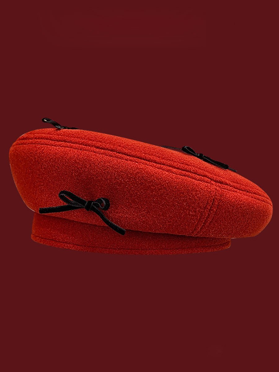 Vintage Christmas All-match Beret - By Qivii