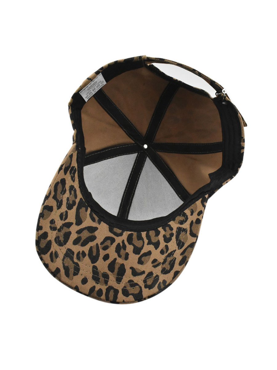 Casual Retro Leopard Print Baseball Cap - By Qivii