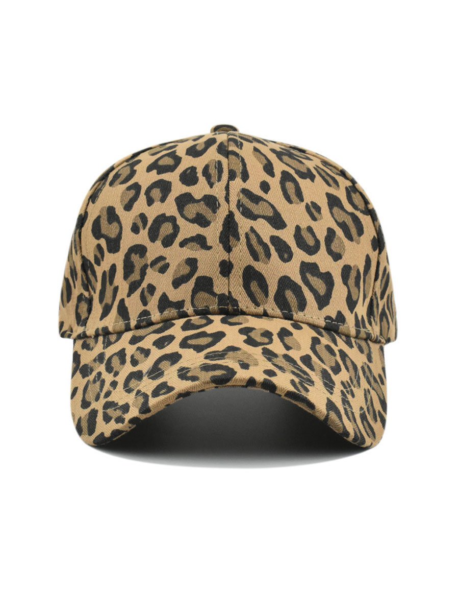 Casual Retro Leopard Print Baseball Cap - By Qivii