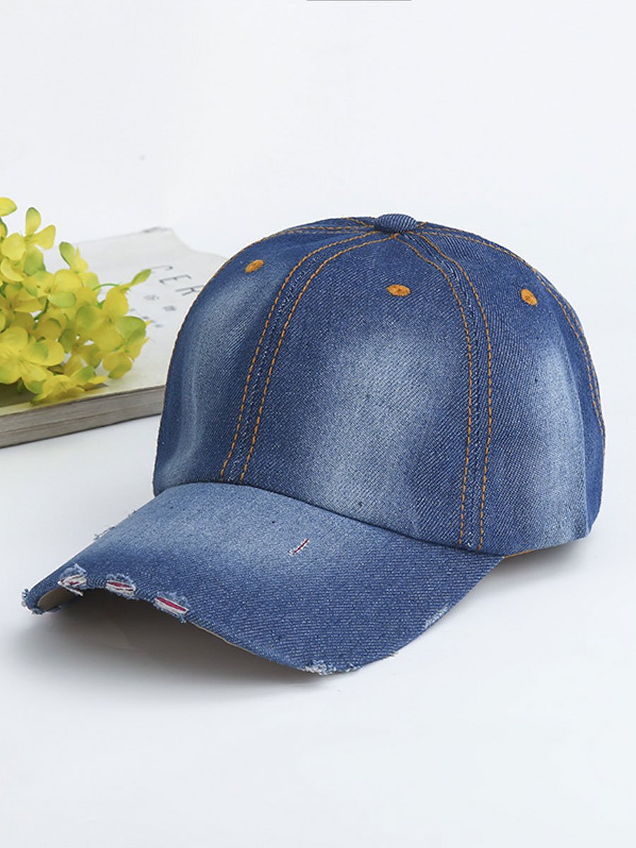 Casual Fashion Denim Sports Sun Protection Baseball Cap - By Qivii