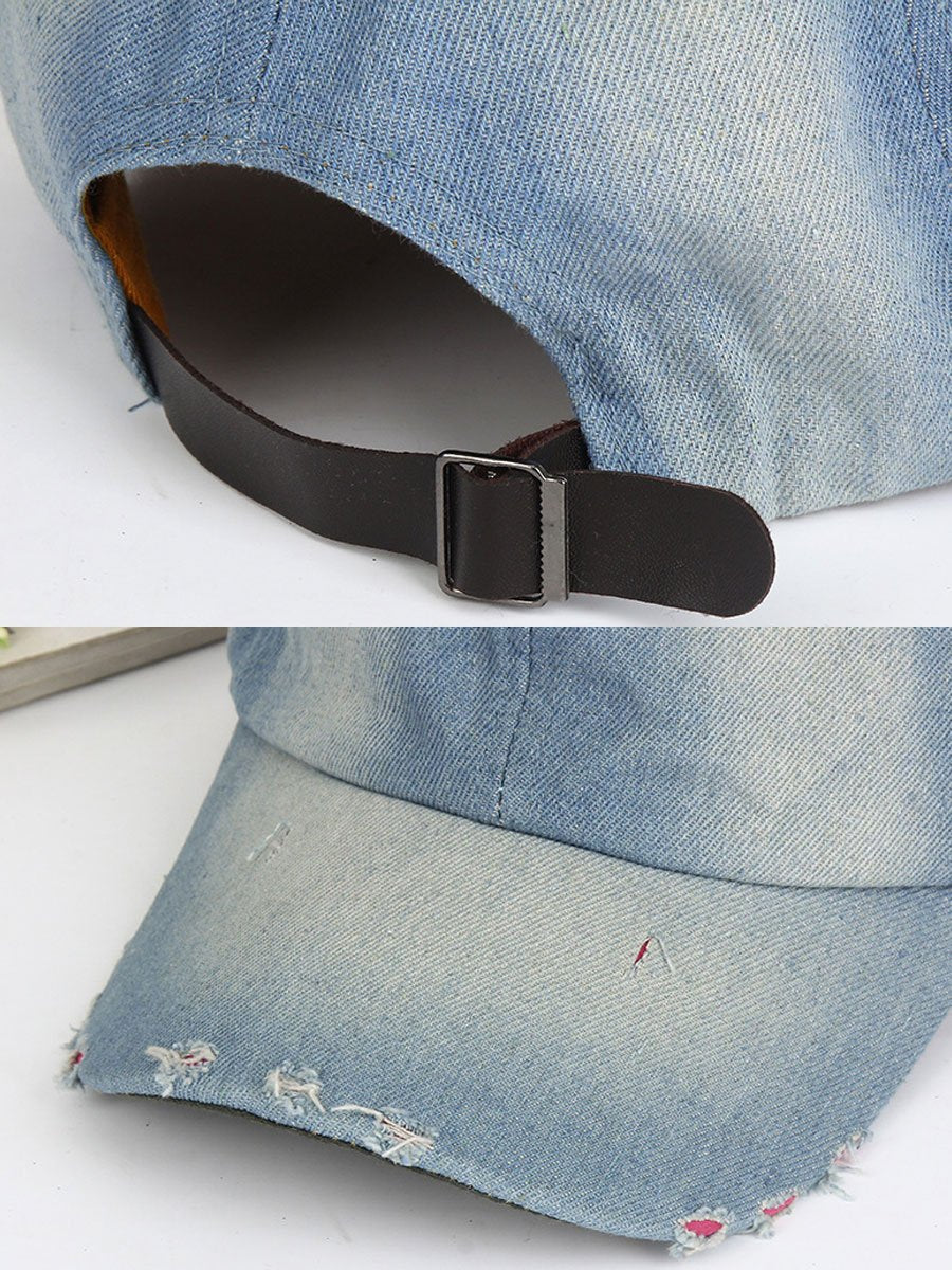 Casual Fashion Denim Sports Sun Protection Baseball Cap - By Qivii