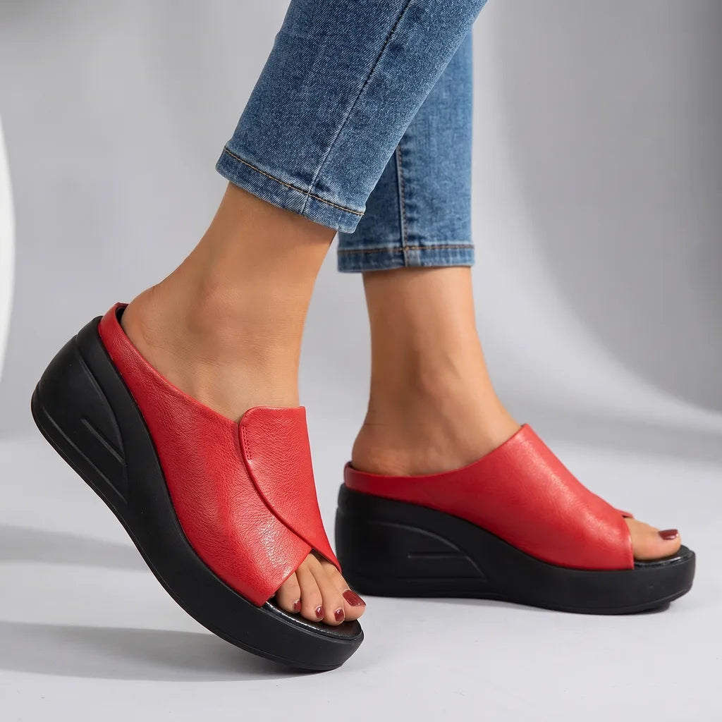 Judy Wedge Sandals - By Qivii