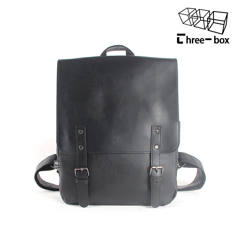 Large Capacity Synthetic Leather Backpack - By Qivii
