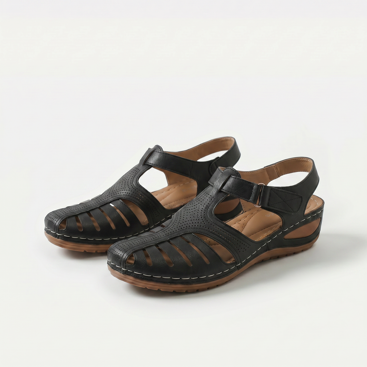 Leni – Komfort Sandalen mit sanfter Erhöhung - By Qivii
