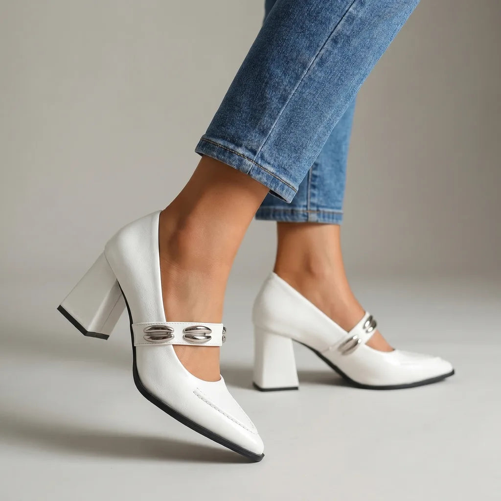 Lila Mary Jane Pumps - By Qivii