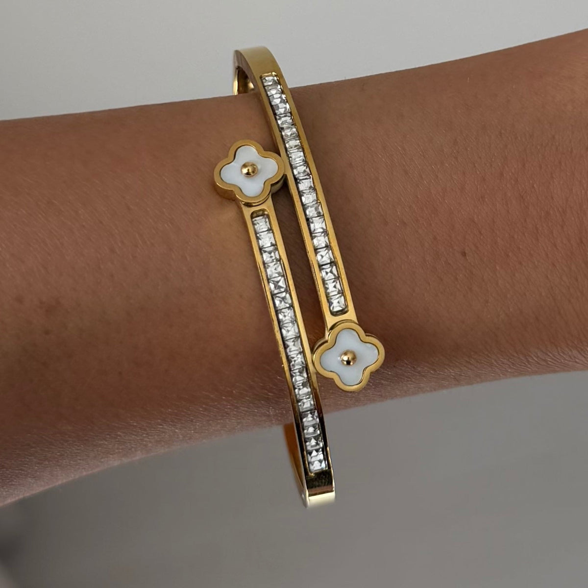 Lucky Row Bangle | By Qivii