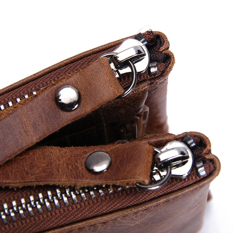 Luxury Genuine Leather Short Wallet - By Qivii