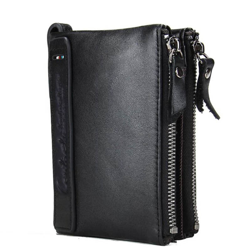 Luxury Genuine Leather Short Wallet - By Qivii
