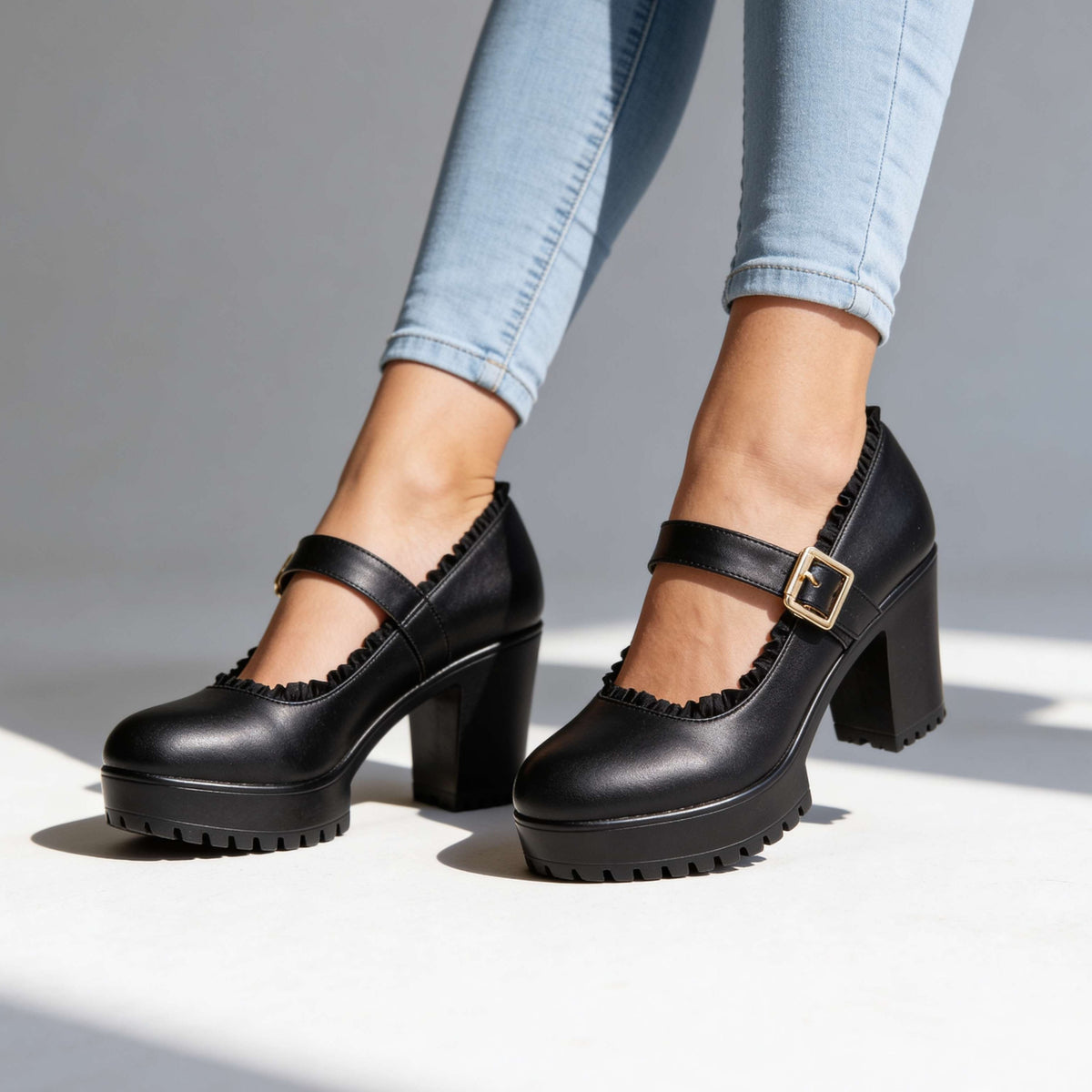 Bonnie Buckle Loafers - By Qivii