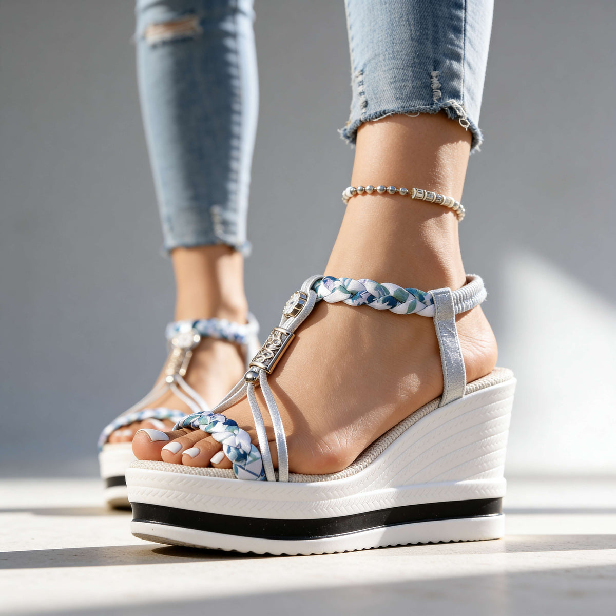 Adelina Charm Wedges - By Qivii