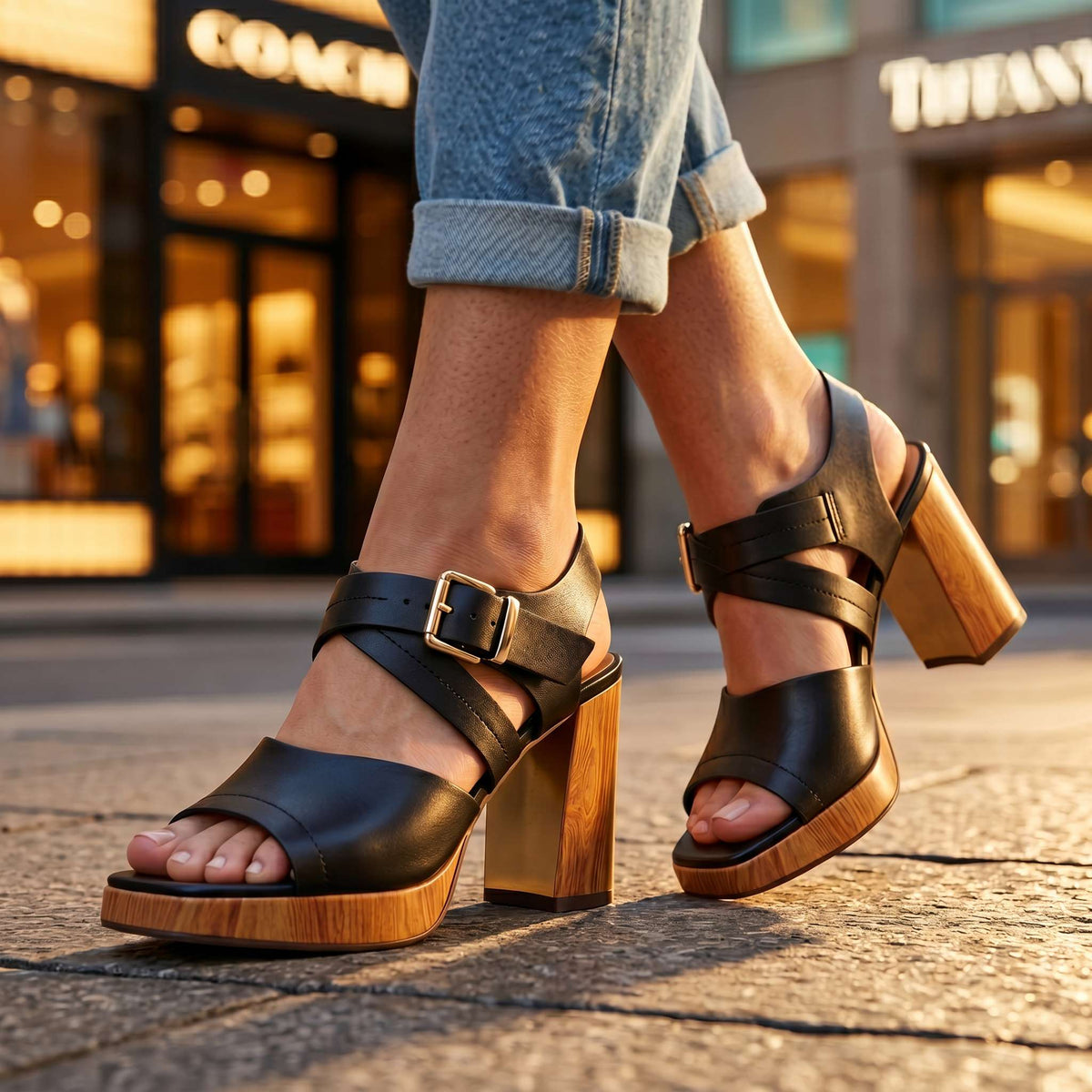 Josefina Buckle Heels - By Qivii