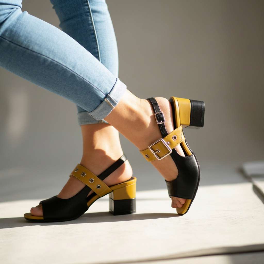 Angelina Slingback Heels - By Qivii