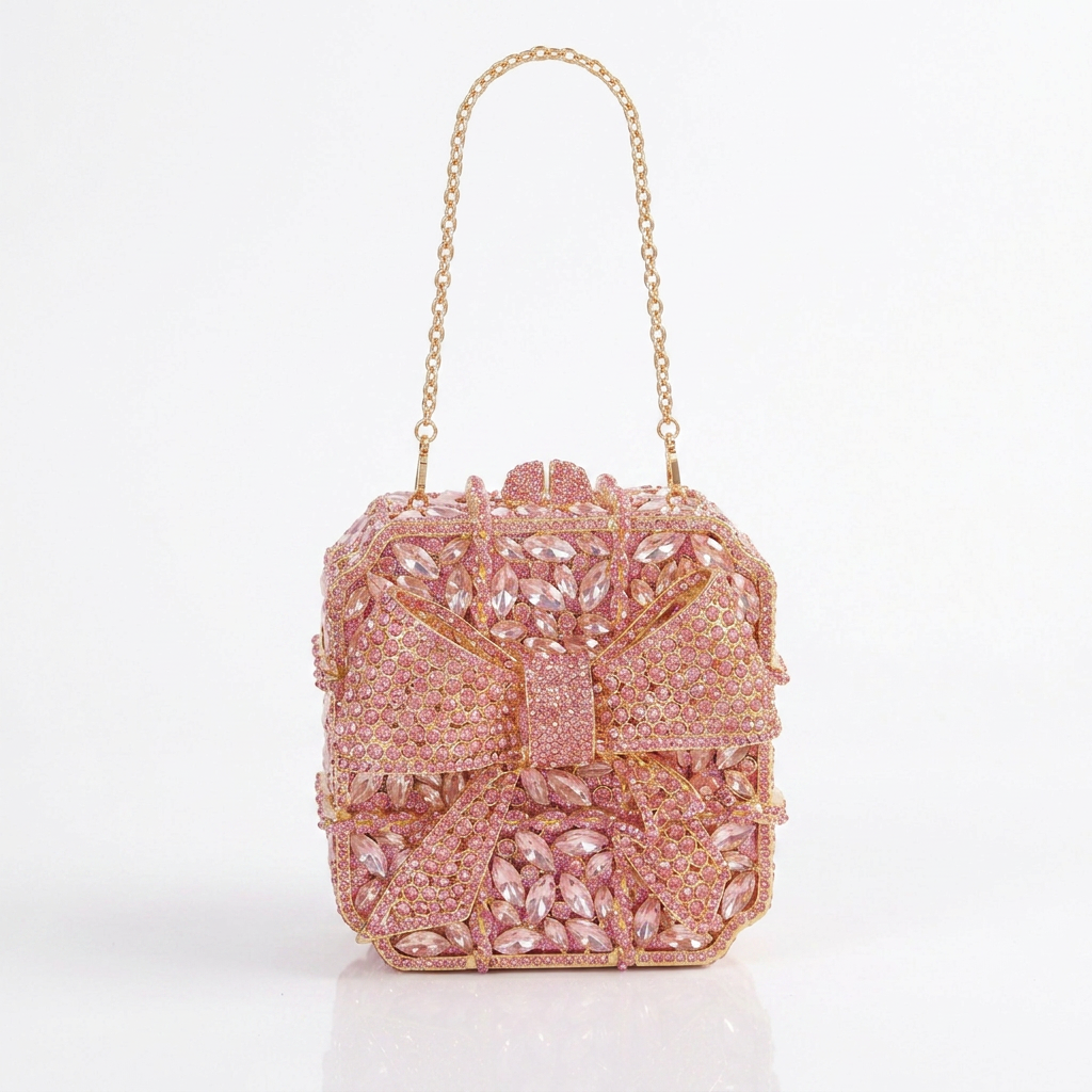 Wrapped in Love Crystal Clutch - By Qivii