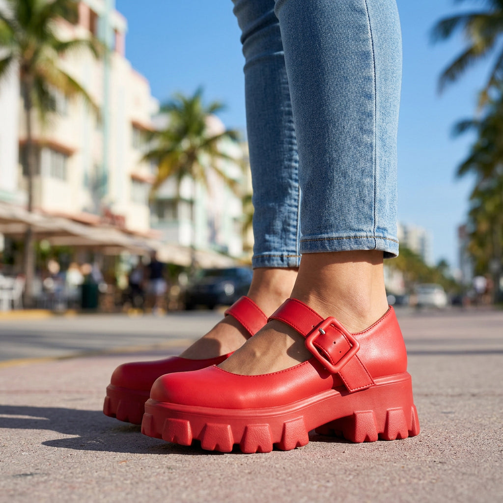 Shyanne Mary Jane Platforms - By Qivii
