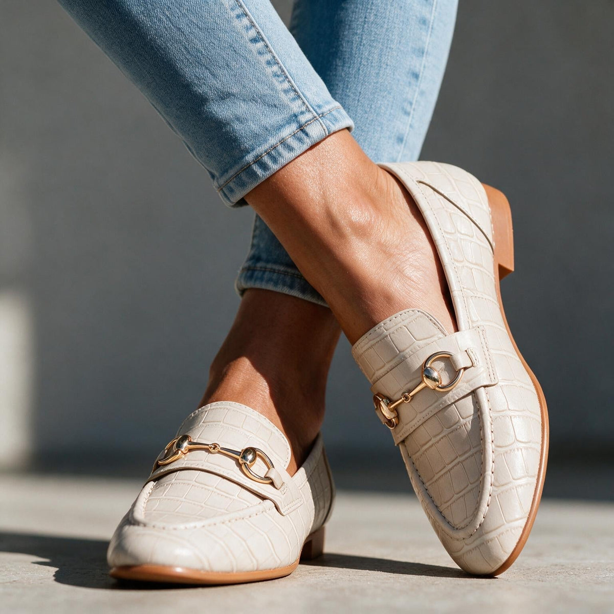 Louise Leather Horsebit Loafers - By Qivii