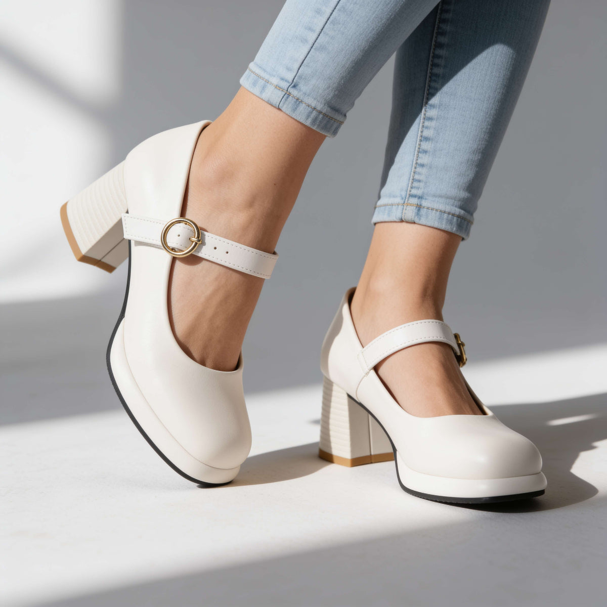 Jasmine Buckle Loafers - By Qivii
