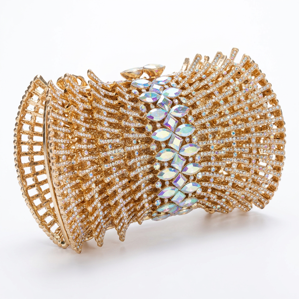 Wings Crystal Clutch - By Qivii