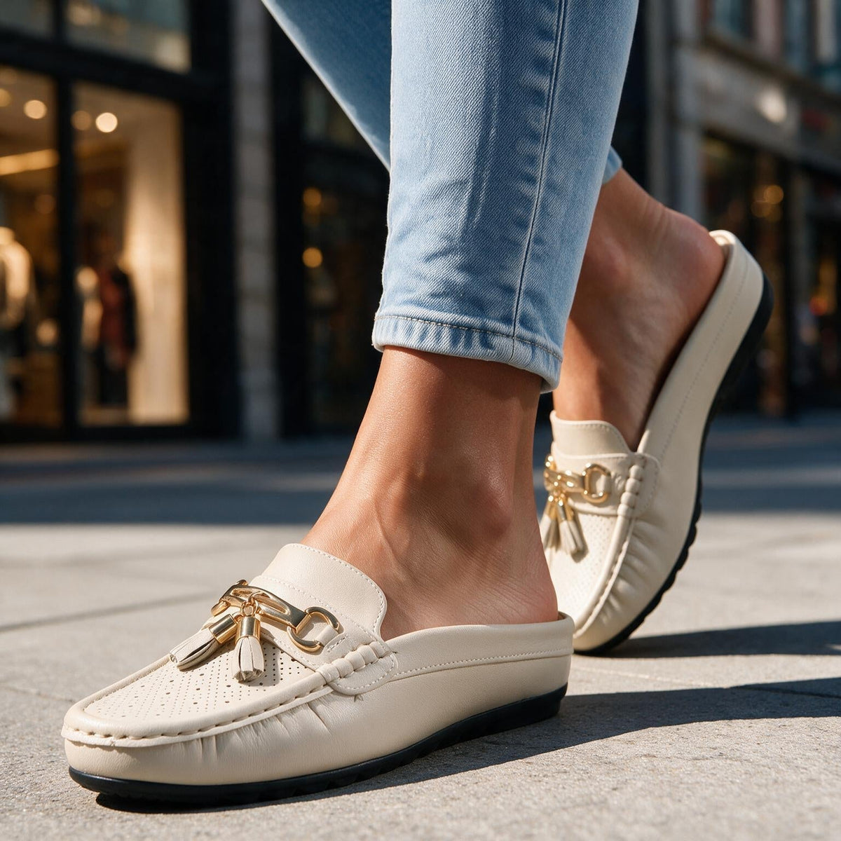 Estella Mule Loafers - By Qivii