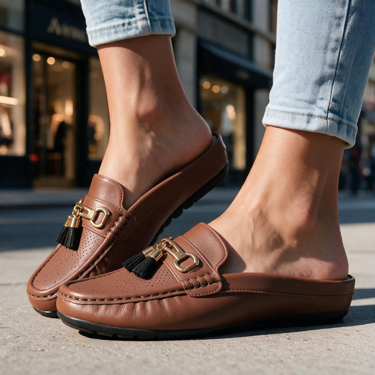 Estella Mule Loafers - By Qivii