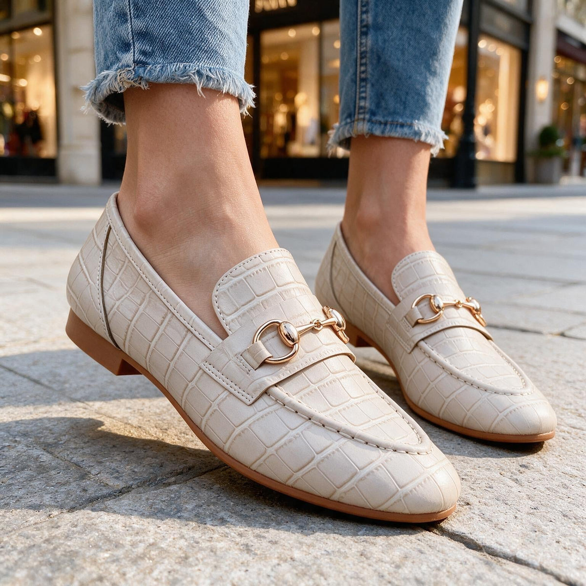 Louise Leather Horsebit Loafers - By Qivii