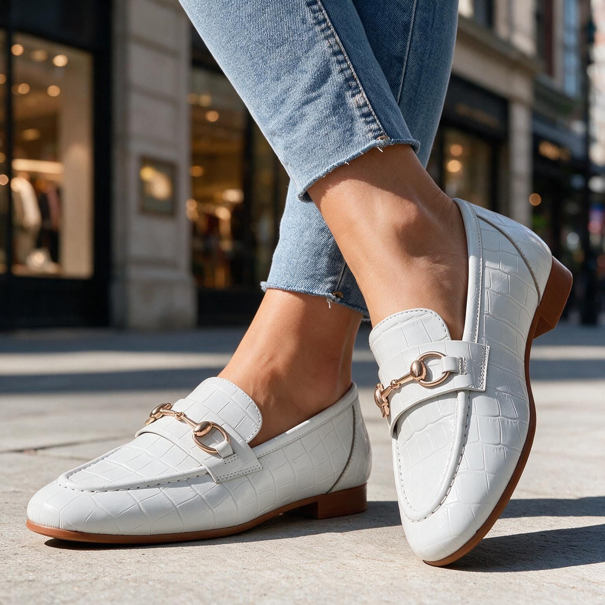 Louise Leather Horsebit Loafers - By Qivii