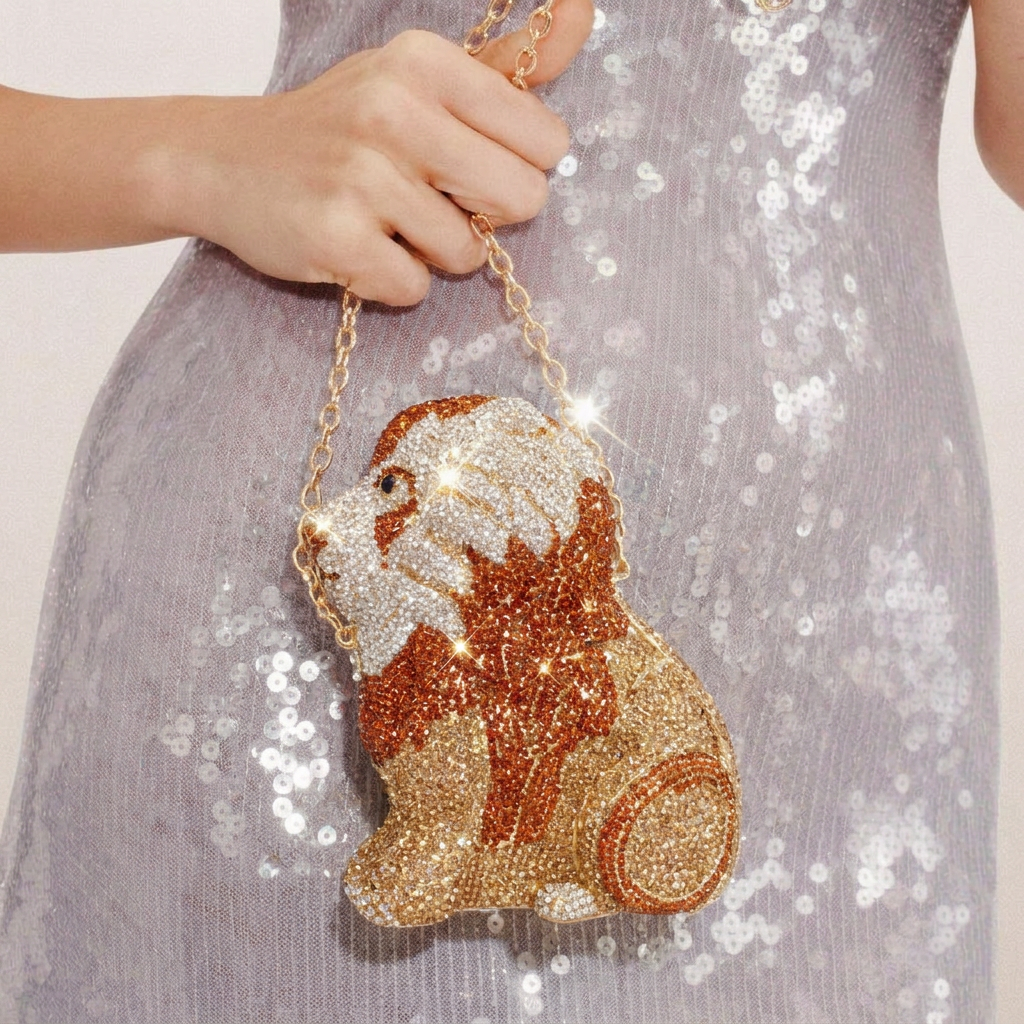 Regal Crystal Clutch - By Qivii