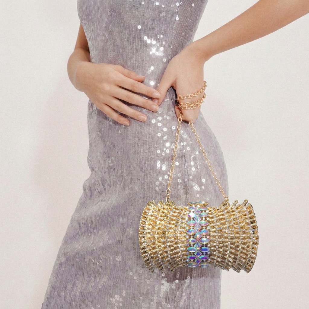 Wings Crystal Clutch - By Qivii