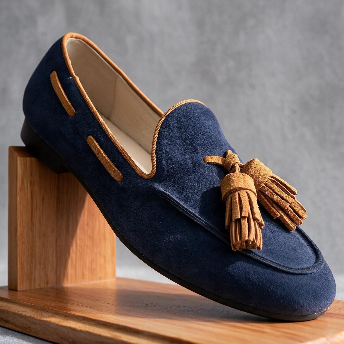 Luciana Suede Tassel Loafers - By Qivii