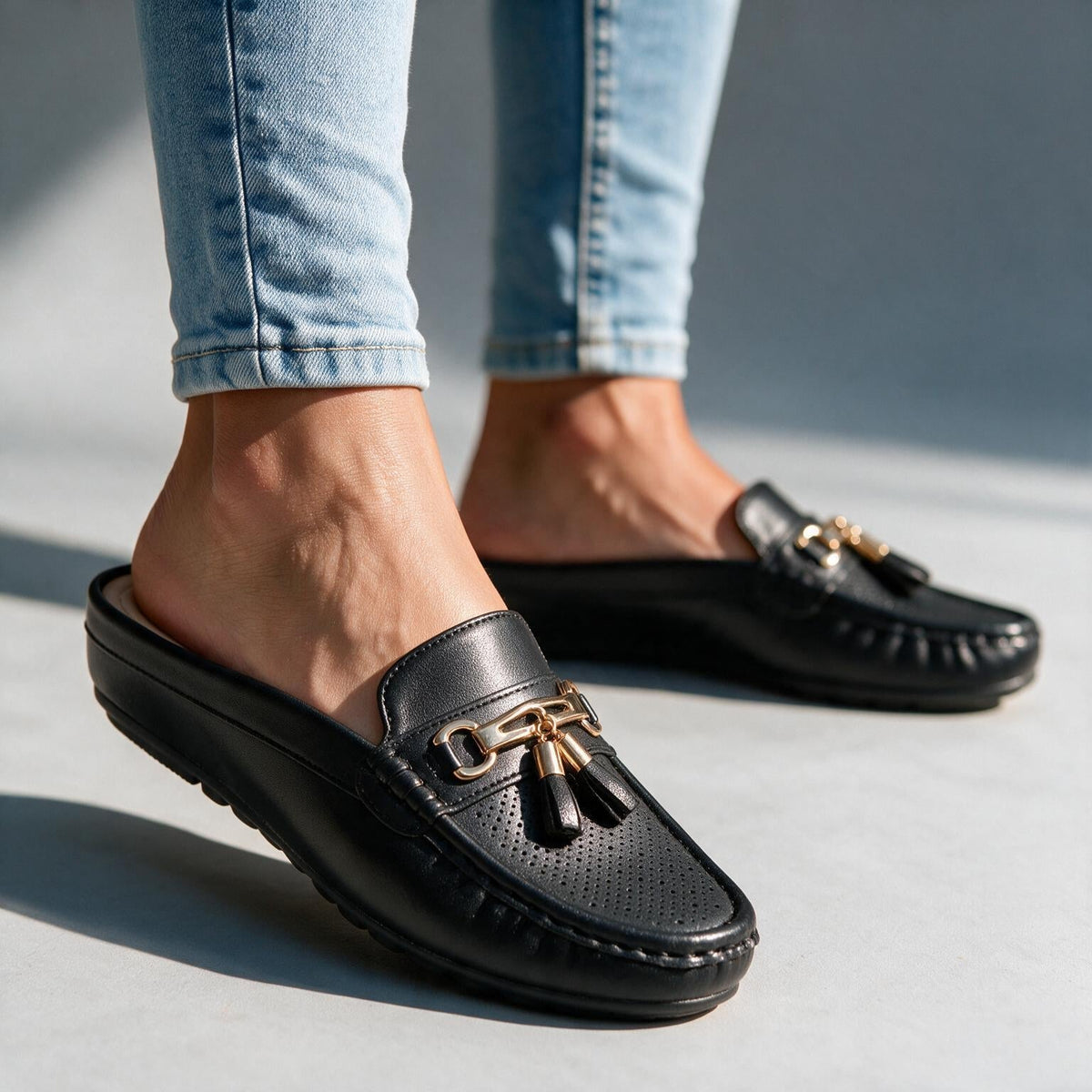Estella Mule Loafers - By Qivii