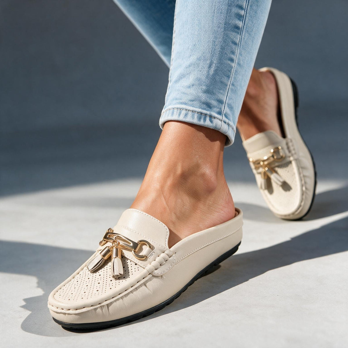 Estella Mule Loafers - By Qivii