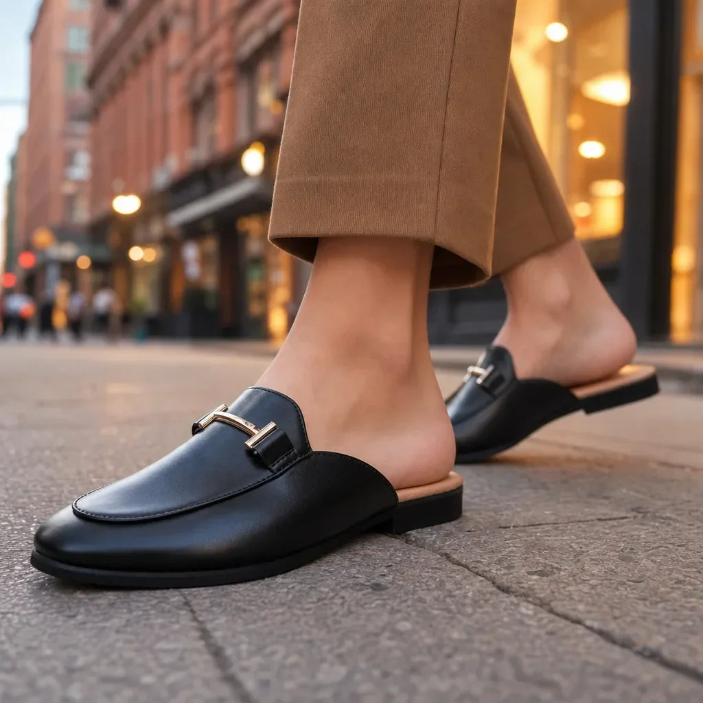 Medford Closed-Toe Mules - By Qivii