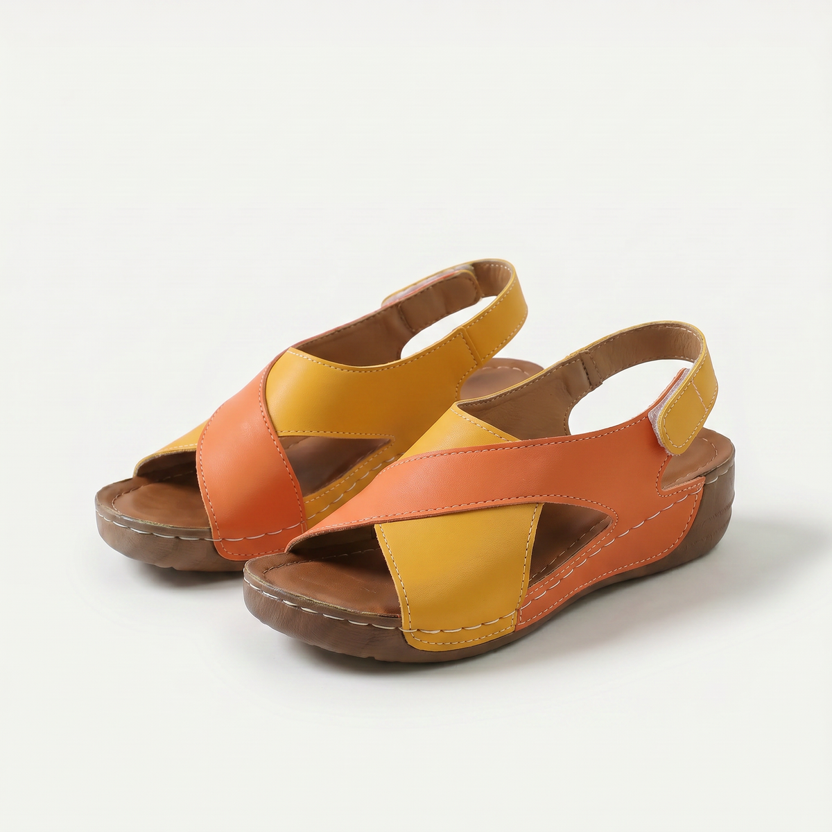 Nicole – Orthopädische Sandalen mit offener Spitze - By Qivii