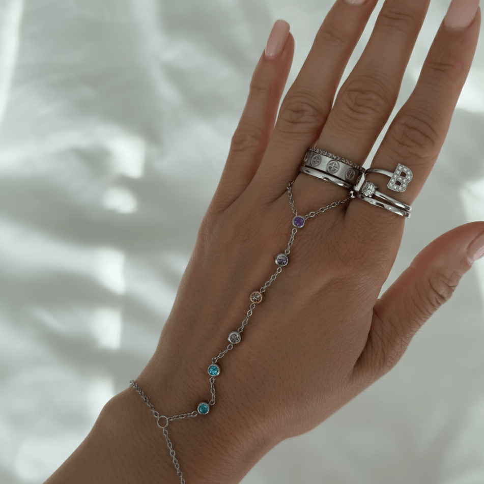 Prism Multicolor Hand Chain | By Qivii
