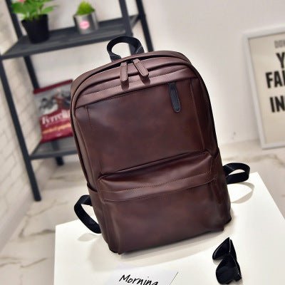 Retro Leather Backpack - By Qivii