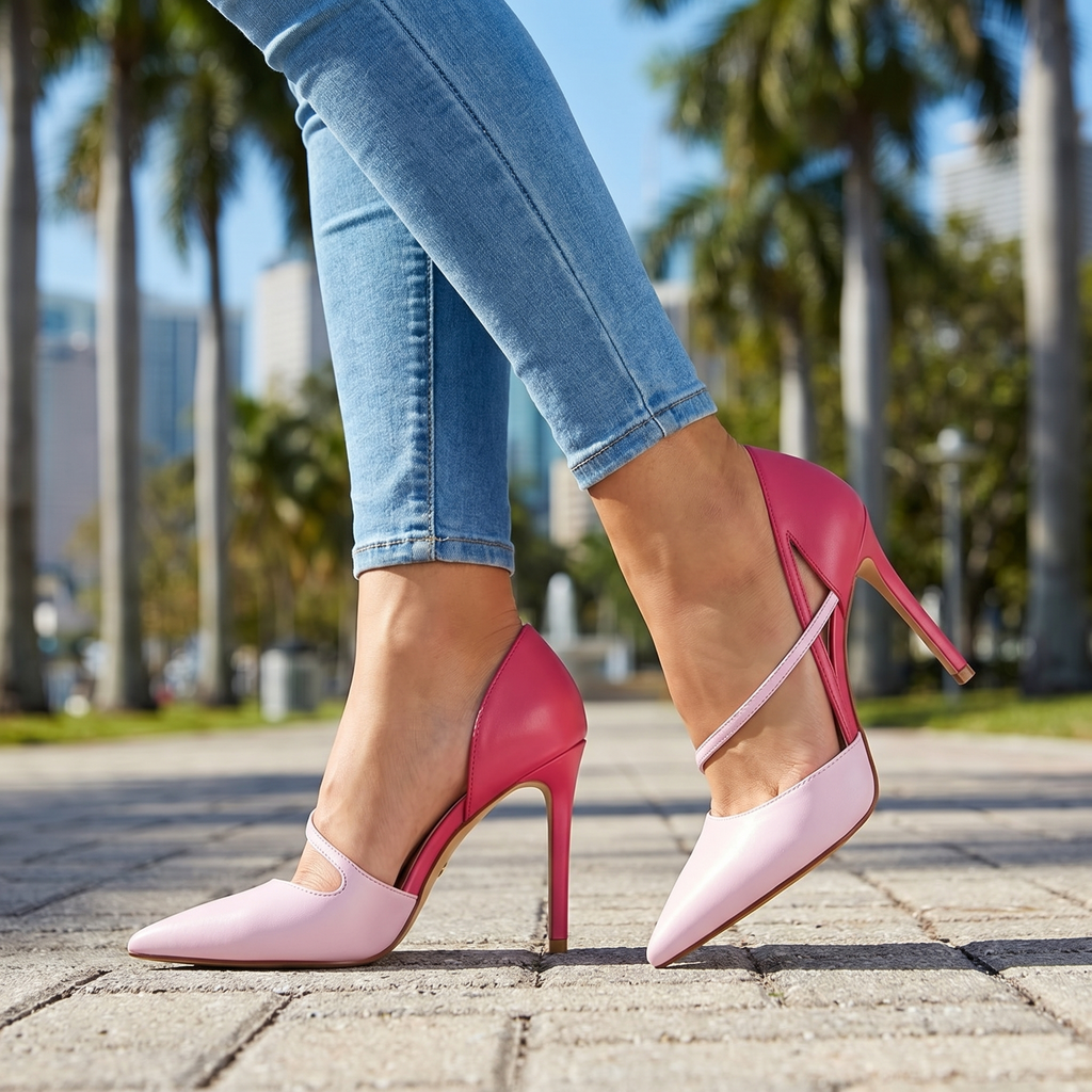 Alina Cut-Out Pumps - By Qivii