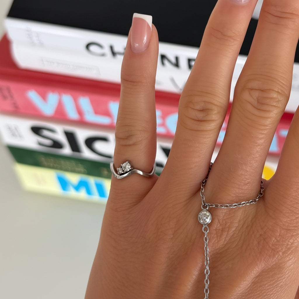 Shimmer Wave Ring | By Qivii