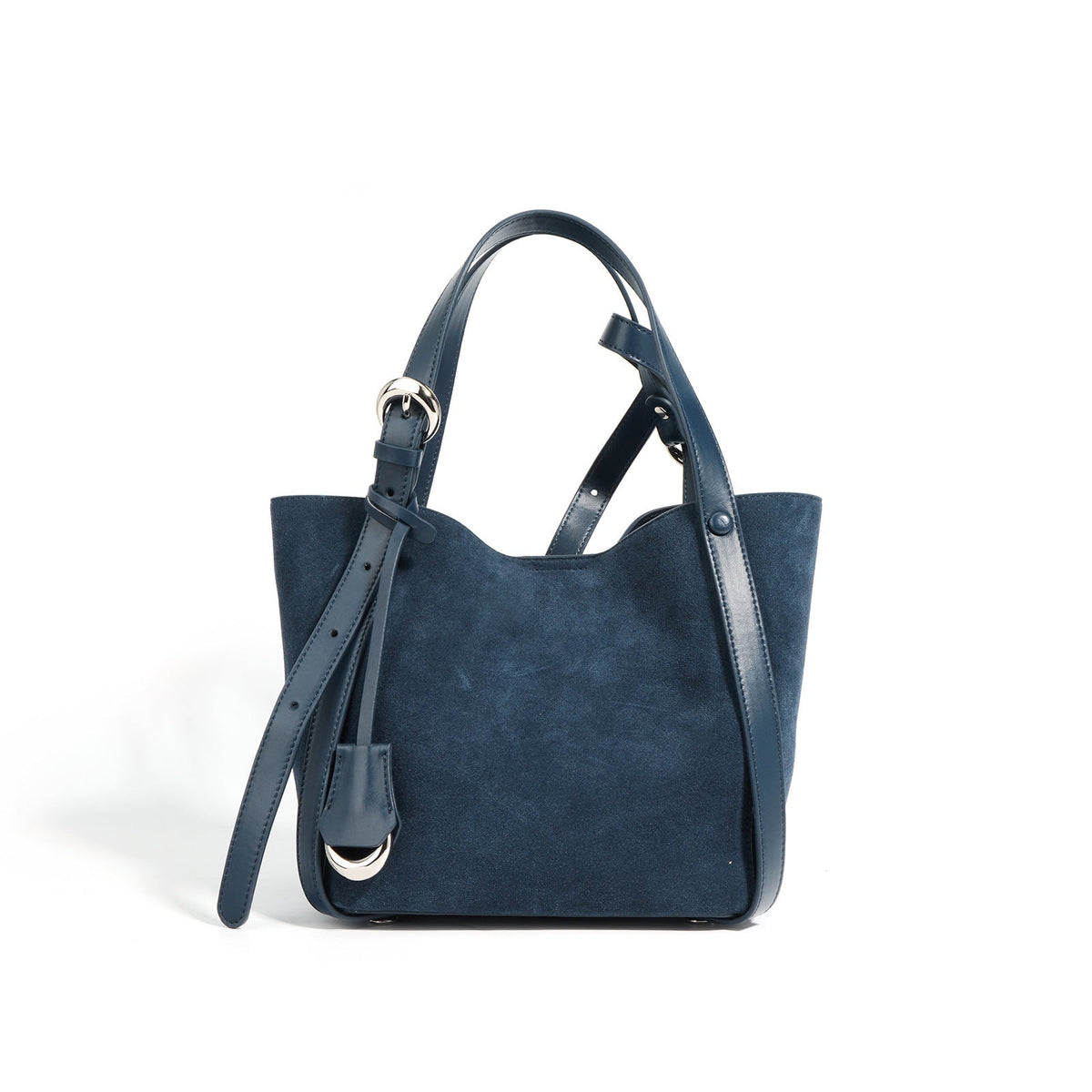 Ounamei Suede Bucket Bag Set | 2-in-1 Handbag & Crossbody Tote with Soft Suede-Finish Leather, Spacious & Stylish Everyday Bag