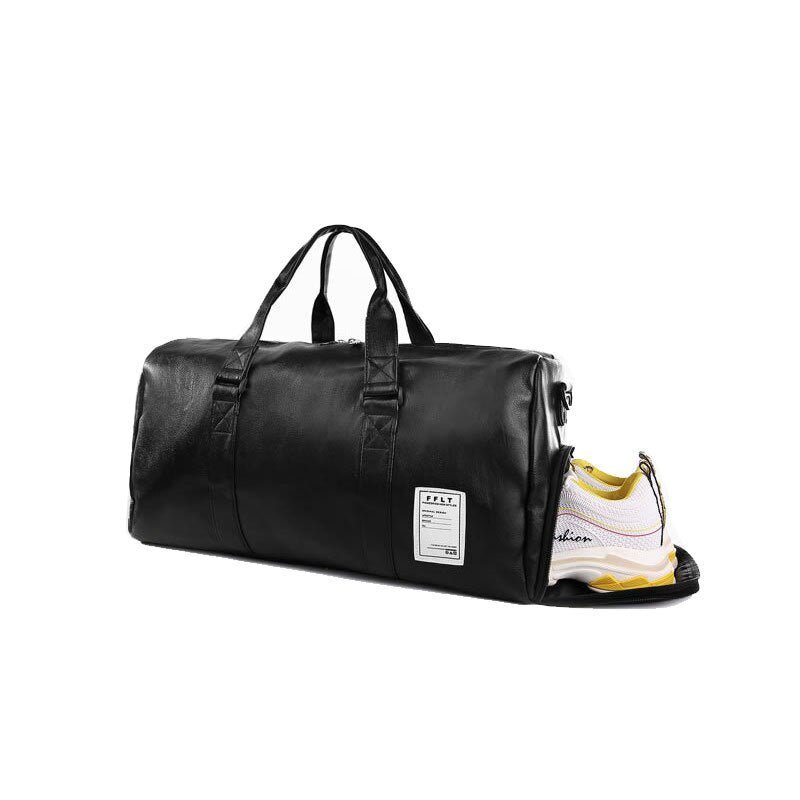 Synthetic Leather Sports Gym Bag - By Qivii