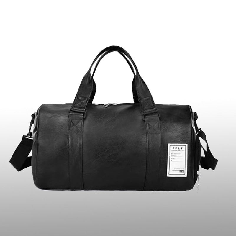 Synthetic Leather Sports Gym Bag - By Qivii