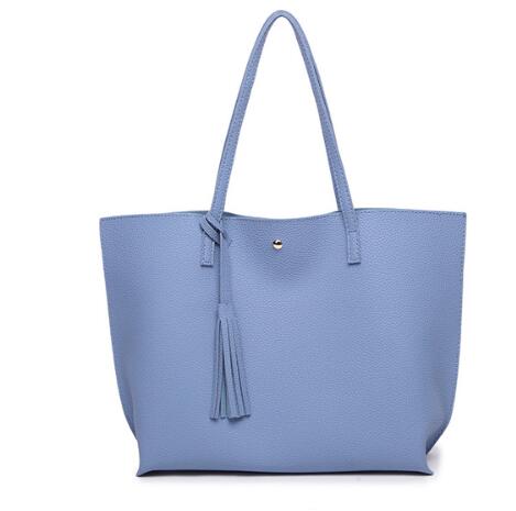 Women's Large Capacity Solid Color Shoulder Bag - By Qivii