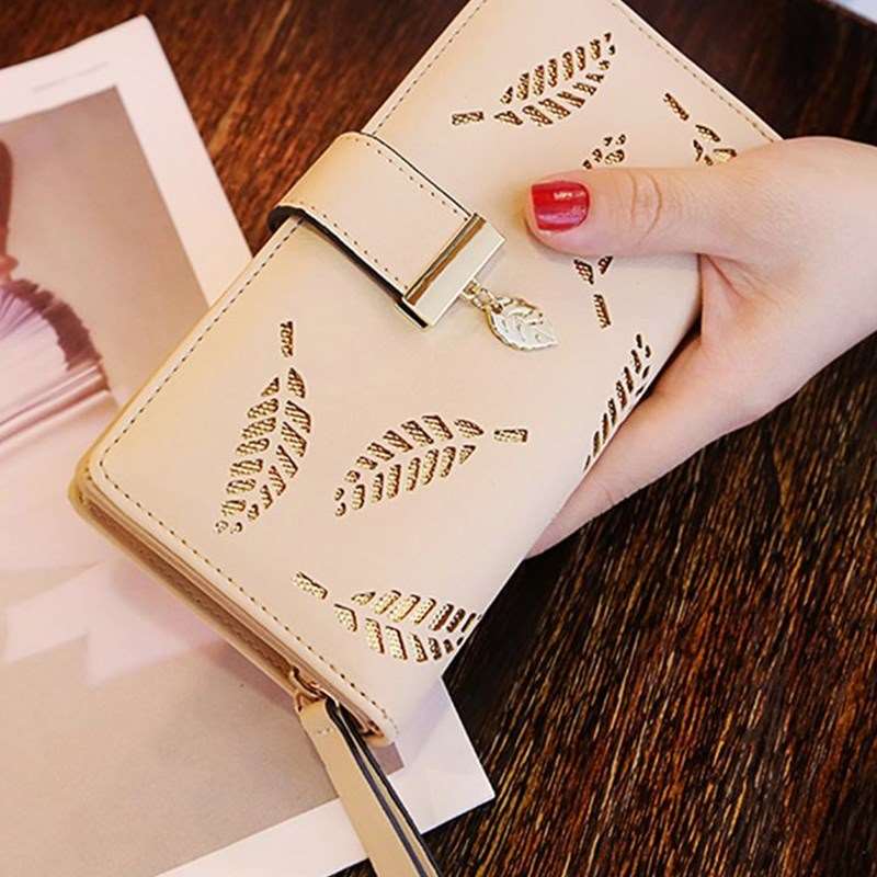 Women's Leaf Pattern Wallet - By Qivii