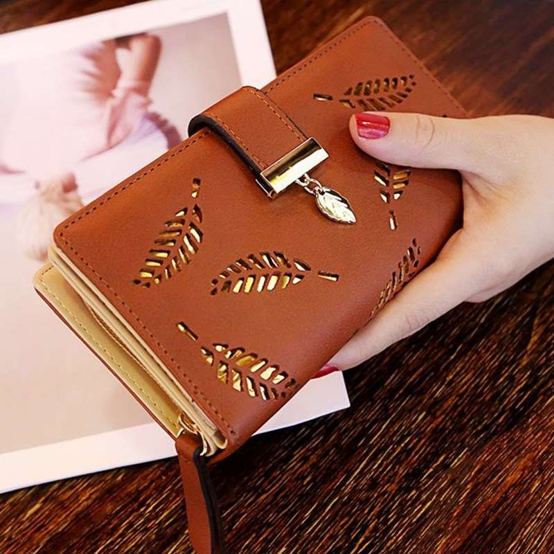 Women's Leaf Pattern Wallet - By Qivii