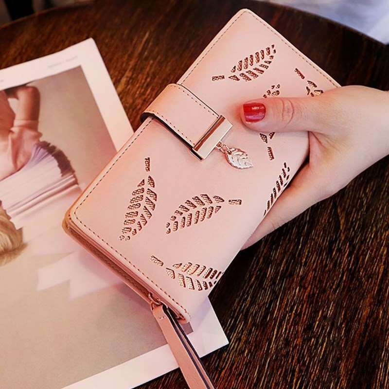 Women's Leaf Pattern Wallet - By Qivii