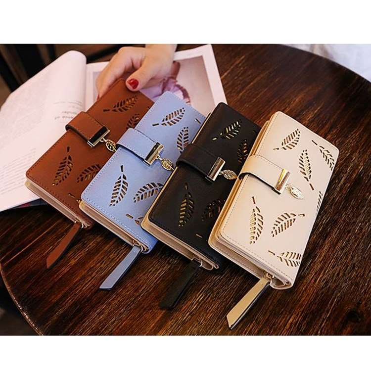 Women's Leaf Pattern Wallet - By Qivii
