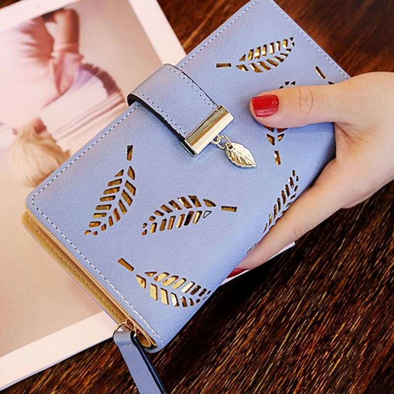 Women's Leaf Pattern Wallet - By Qivii
