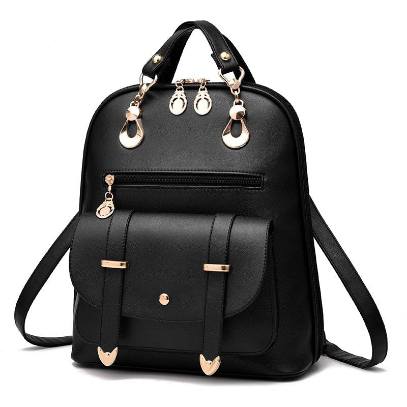 Women's Leather Dual-Use Backpack - By Qivii